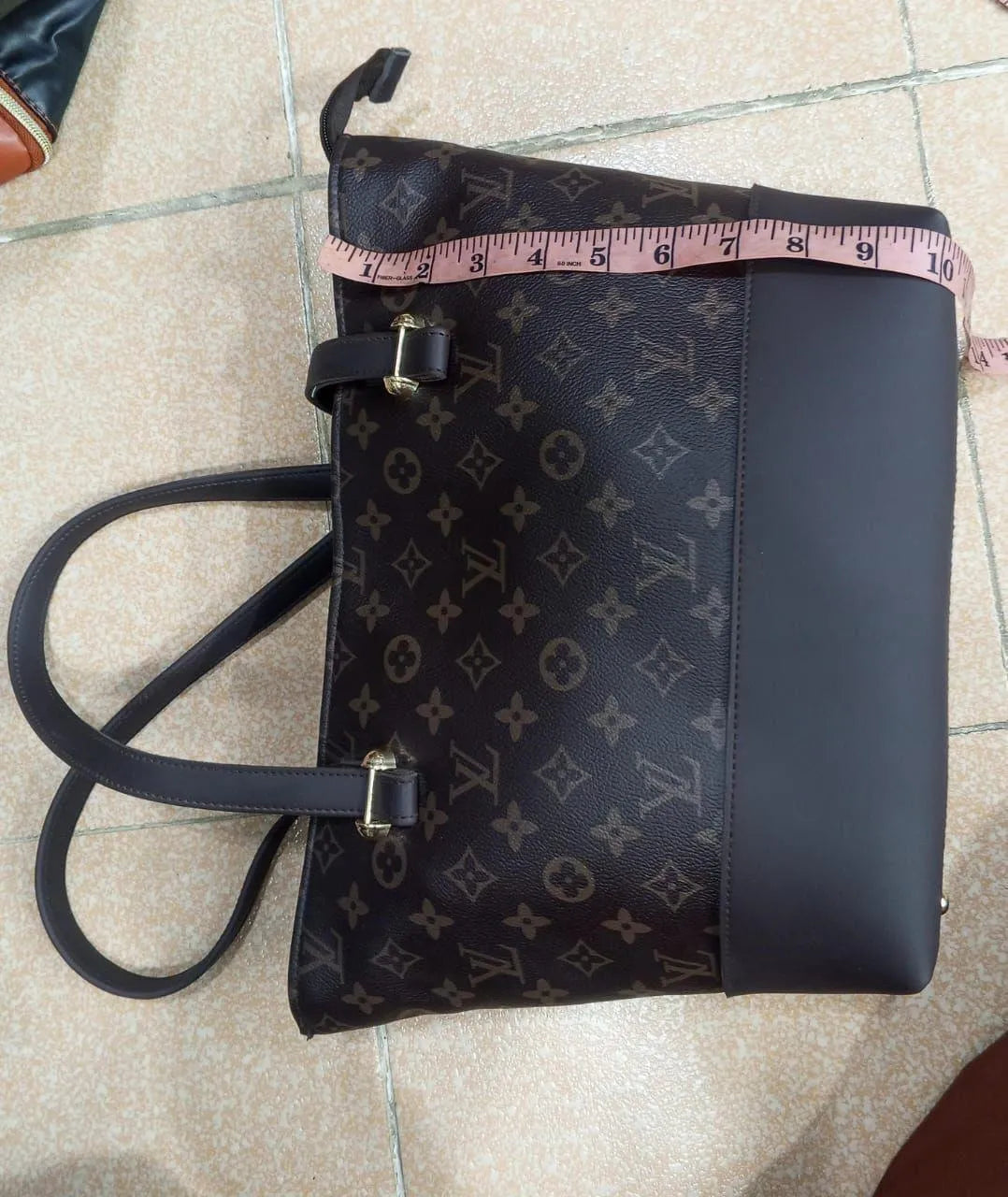 Stylish Printed Rexine Tote Bag - 2 Pcs Girl's Set