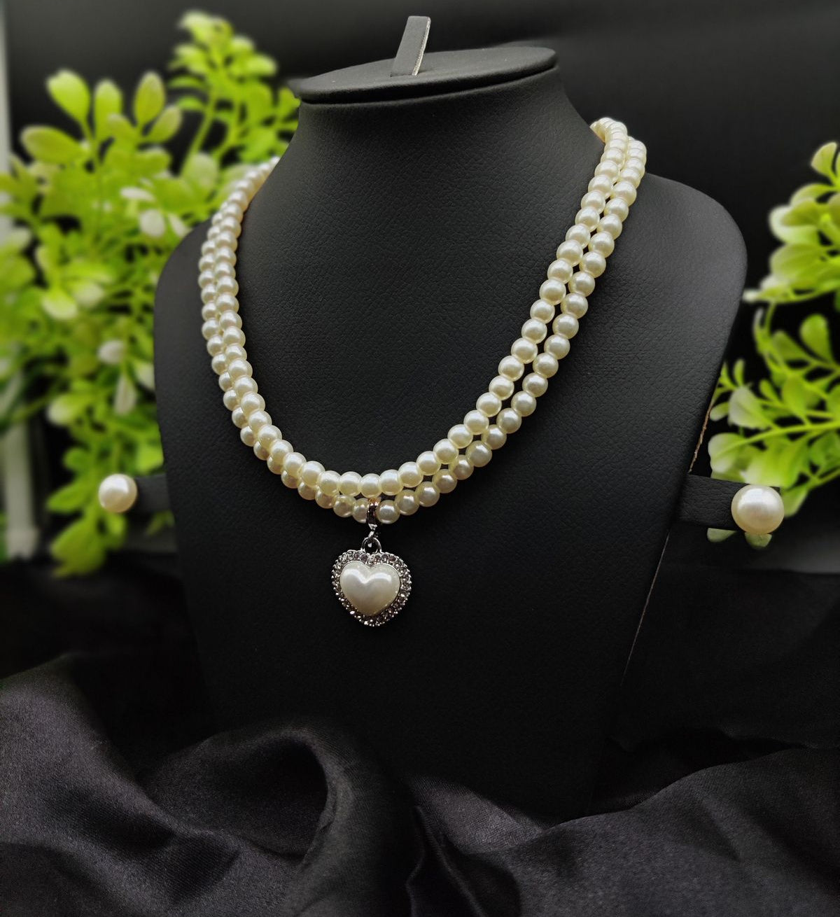 Imported Exquisite Pearl Necklace Set with Radiant Pendant & Earrings | Girls & Women Fashion